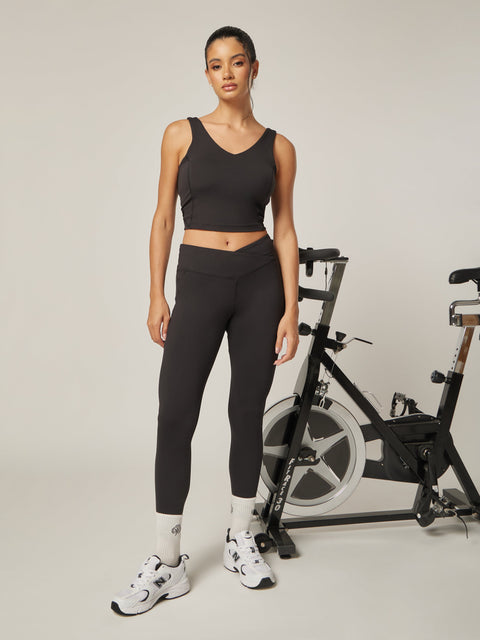 Stretch Wrap-Waist Legging