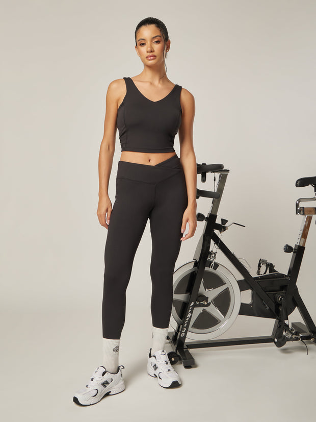 Stretch Wrap-Waist Legging